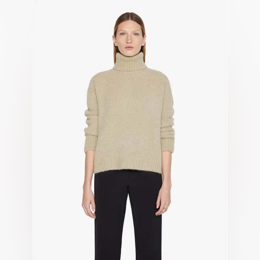 ANINE BING DENVER ALPACA BLEND SWEATER - CREAM $85 SIZE XS